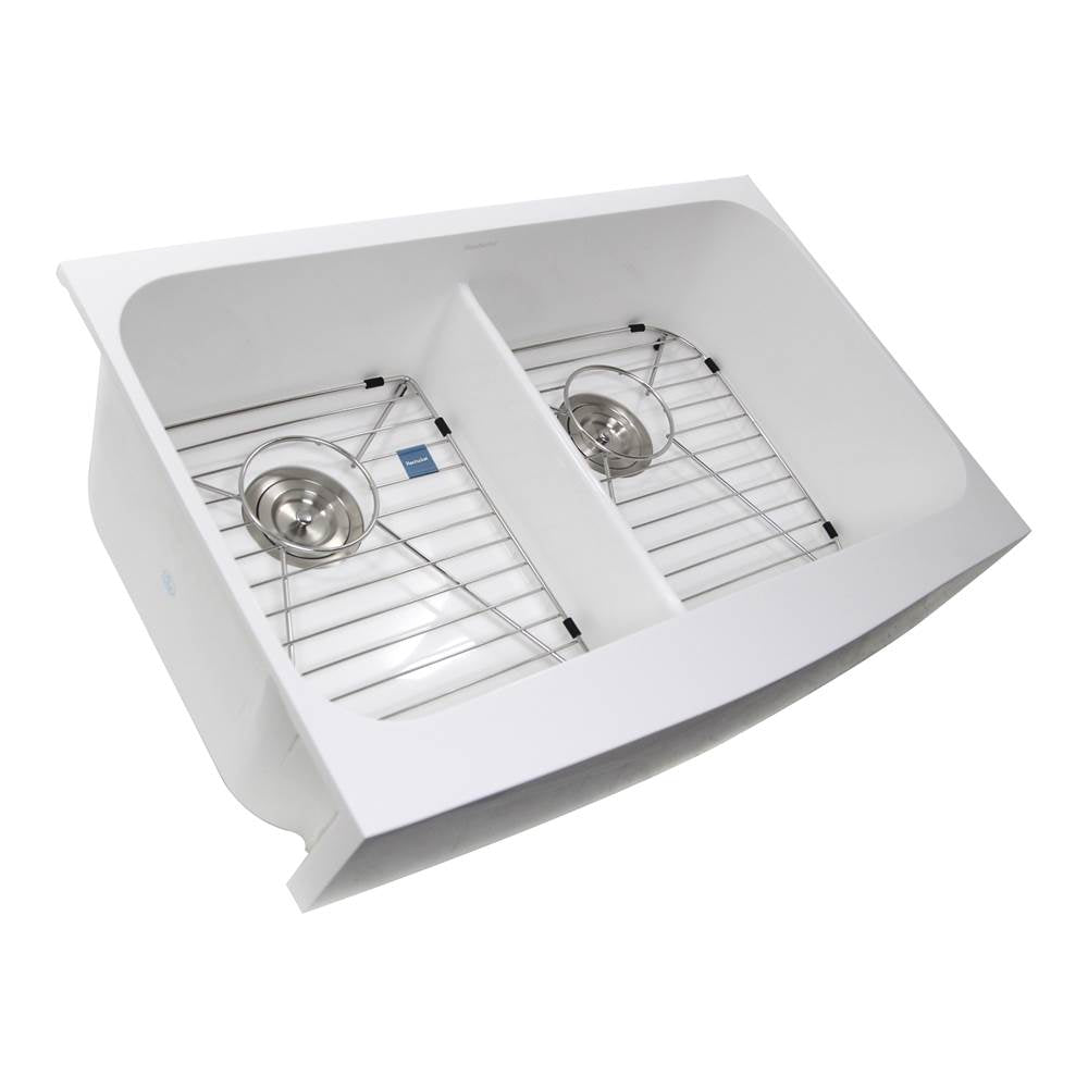 Retrofit Glacierstone Double Bowl EZApron Kitchen Sink