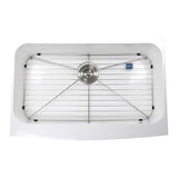 Glacierstone Apron kitchen Sink with Grid Included