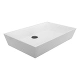 Rectangle White Glacierstone Sink