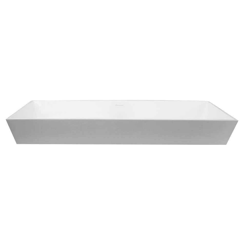 Rectangle White Glacierstone Sink