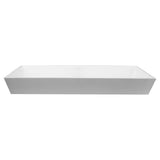 Rectangle White Glacierstone Sink