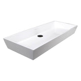 Rectangle White Glacierstone Sink