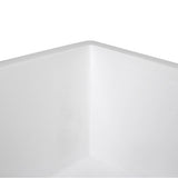Rectangle White Glacierstone Sink