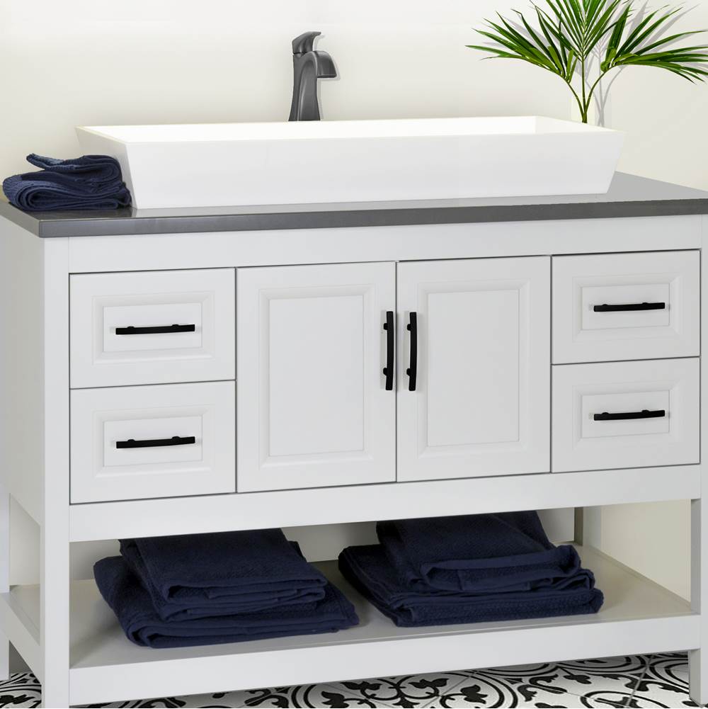 Rectangle White Glacierstone Sink