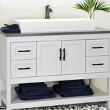 Rectangle White Glacierstone Sink