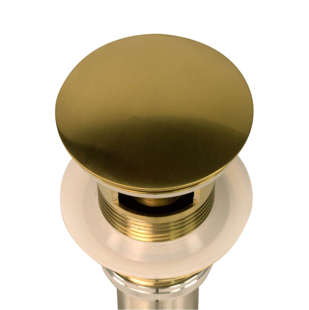 Brushed Gold Finish Umbrella Drain With Overflow