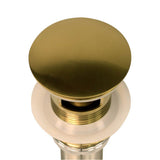 Brushed Gold Finish Umbrella Drain With Overflow