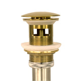 Brushed Gold Finish Umbrella Drain With Overflow