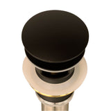 Nantucket Sinks - Matte Black Finish Umbrella Drain With Overflow - Matte Black