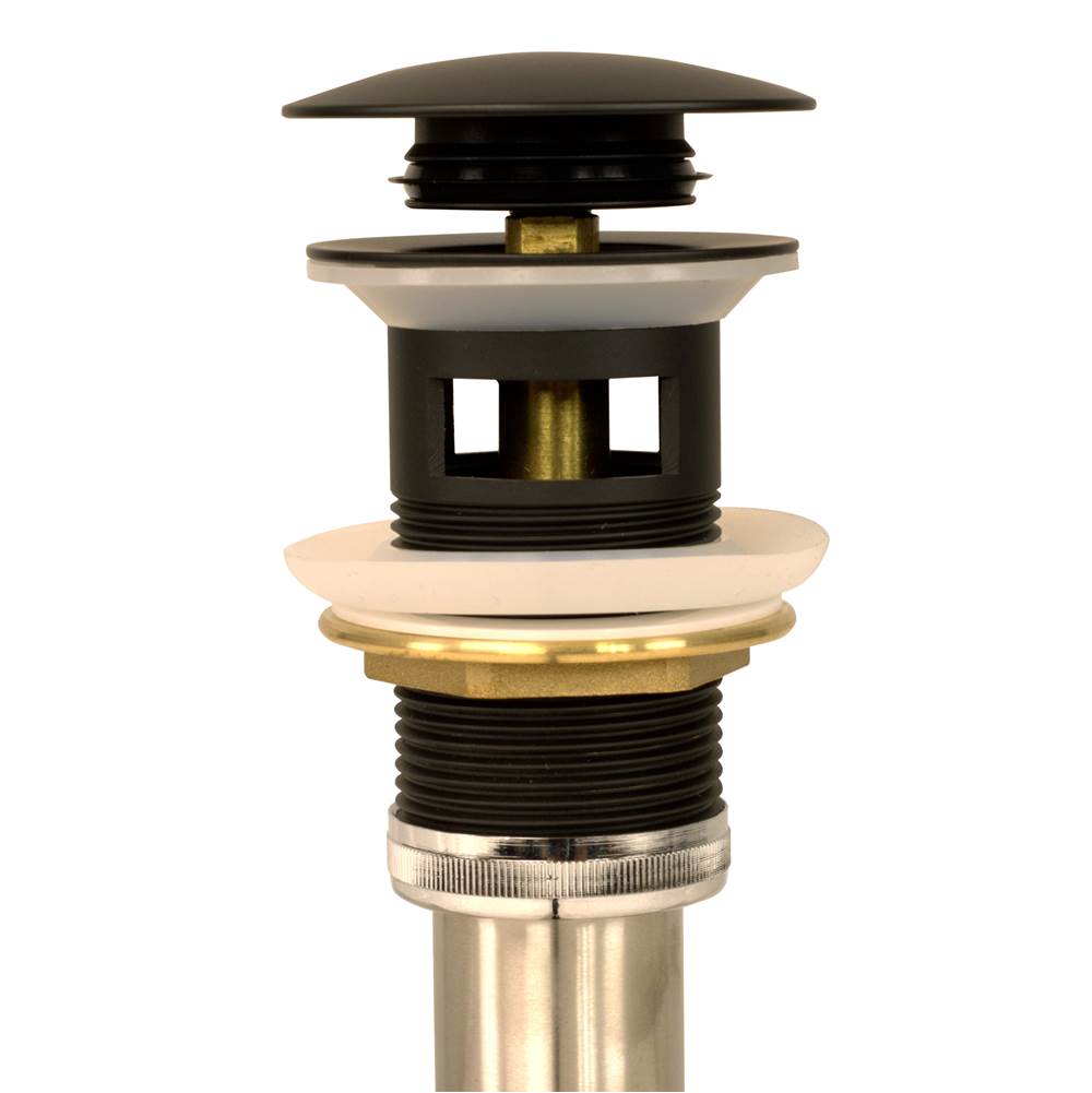 Brushed Gold Finish Umbrella Drain With Overflow
