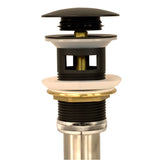 Brushed Gold Finish Umbrella Drain With Overflow