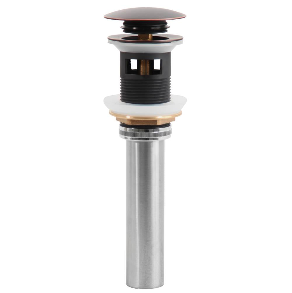 Oil Rubbed Bronze Finish Umbrella Drain With Overflow