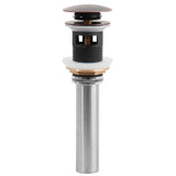 Oil Rubbed Bronze Finish Umbrella Drain With Overflow