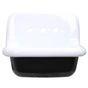 Nantucket Sinks - Fireclay Utility Sink In White With Black Bottom - Porcelain Enamel Glaze White With Black Bottom