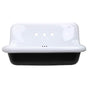 Nantucket Sinks - Fireclay Utility Sink in black/white - Black,White