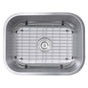 Nantucket Sinks - 23 Inch Small Rectangle Single Bowl Undermount Stainless Steel Kitchen Sink, 16 Gauge - Brushed Satin