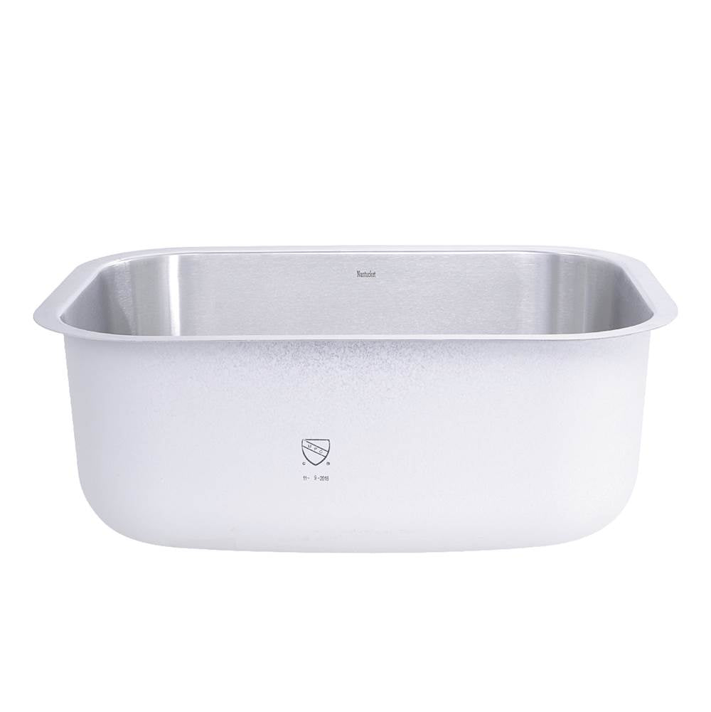 23 Inch Small Rectangle Single Bowl Undermount Stainless Steel Kitchen Sink, 16 Gauge