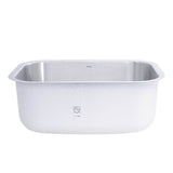 23 Inch Small Rectangle Single Bowl Undermount Stainless Steel Kitchen Sink, 16 Gauge