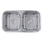 Nantucket Sinks - 32.5 Inch Double Bowl Equal Undermount Stainless Steel Kitchen Sink, 16 Gauge - Brushed Satin