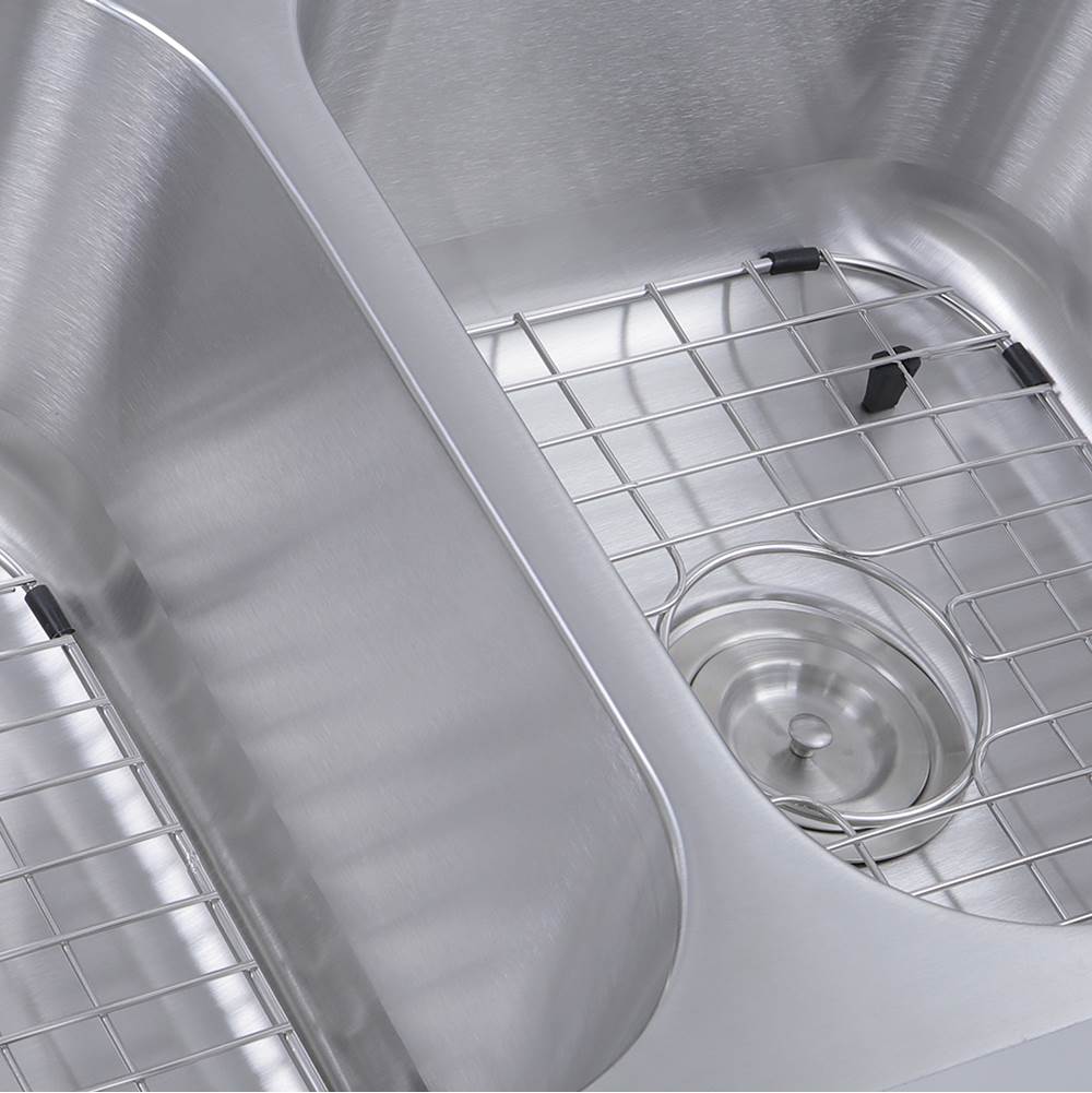 32.5 Inch Double Bowl Equal Undermount Stainless Steel Kitchen Sink, 16 Gauge