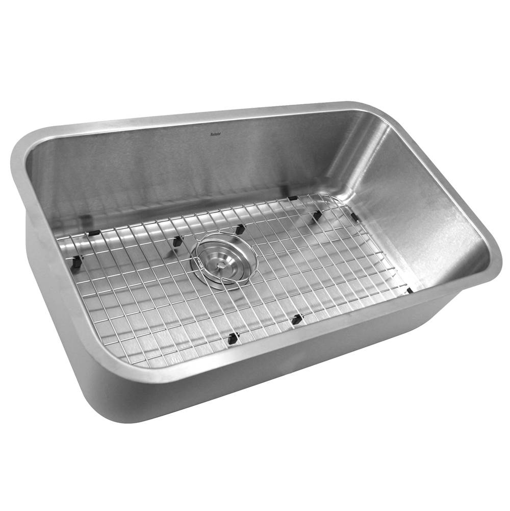 30 Inch Large Rectangle Single Bowl Undermount Stainless Steel Kitchen Sink, 10 Inches Deep