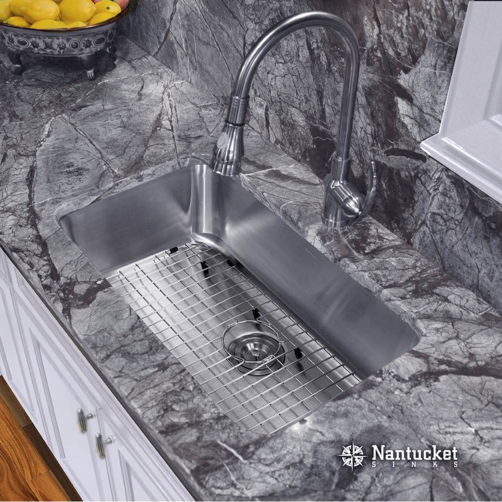 30 Inch Large Rectangle Single Bowl Undermount Stainless Steel Kitchen Sink, 9 Inches Deep