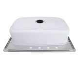 33 Inch Large Rectangle Single Bowl 18 Gauge Stainless Steel Drop In Kitchen Sink