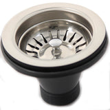 Nantucket Sinks - Basket Strainer Kitchen Drain - Brushed Satin