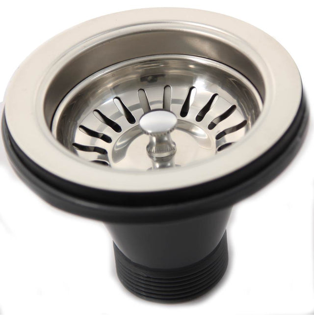 Nantucket Sinks - Basket Strainer Kitchen Drain - Brushed Satin
