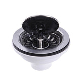 Nantucket Sinks - Chrome Flip Top Crumb Cup Kitchen Drain - Chrome