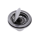 Chrome Flip Top Crumb Cup Kitchen Drain