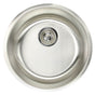 Nantucket Sinks - NS18- Round Undermount Stainless Steel Bar/Prep Sink, 18 Gauge - Brushed Satin