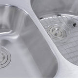 NS7030-16 - 32.5 Inch 70/30 Reverse Double bowl Undermount Stainless Steel Kitchen Sink, 16 Gauge