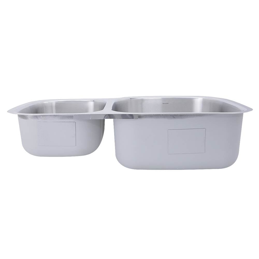 NS7030-16 - 32.5 Inch 70/30 Reverse Double bowl Undermount Stainless Steel Kitchen Sink, 16 Gauge