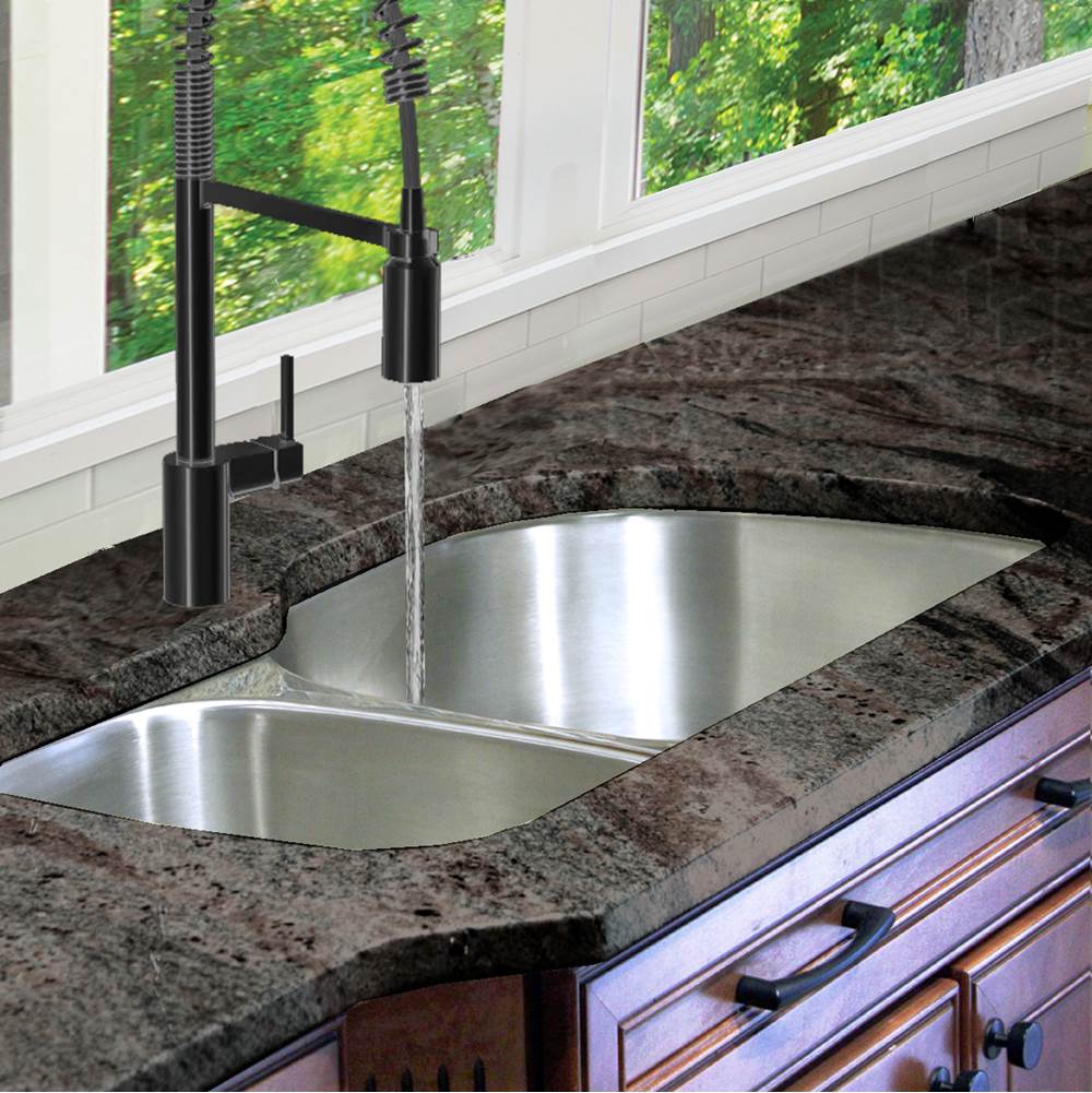 NS7030-16 - 32.5 Inch 70/30 Reverse Double bowl Undermount Stainless Steel Kitchen Sink, 16 Gauge