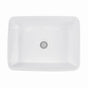 Nantucket Sinks - Rectangle White Vessel Sink - Porcelain Enamel Glaze White