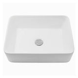 Rectangle White Vessel Sink