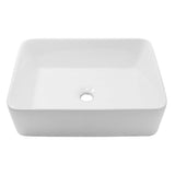 Rectangle White Vessel Sink