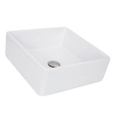 Square White Vessel Sink