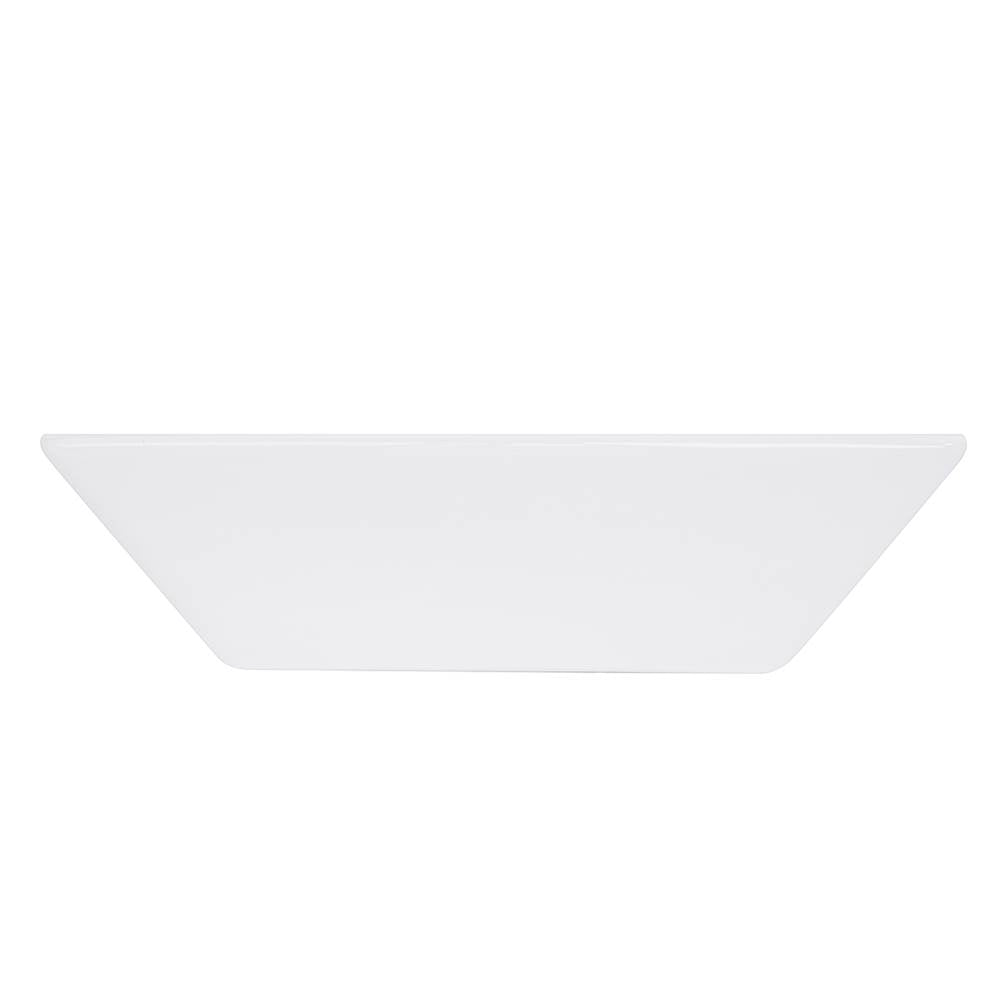 Square Tapered White Vessel Sink