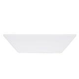 Square Tapered White Vessel Sink