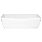 Nantucket Sinks - White Rectangular Vessel Sink NSV1913 - Porcelain Enamel Glaze