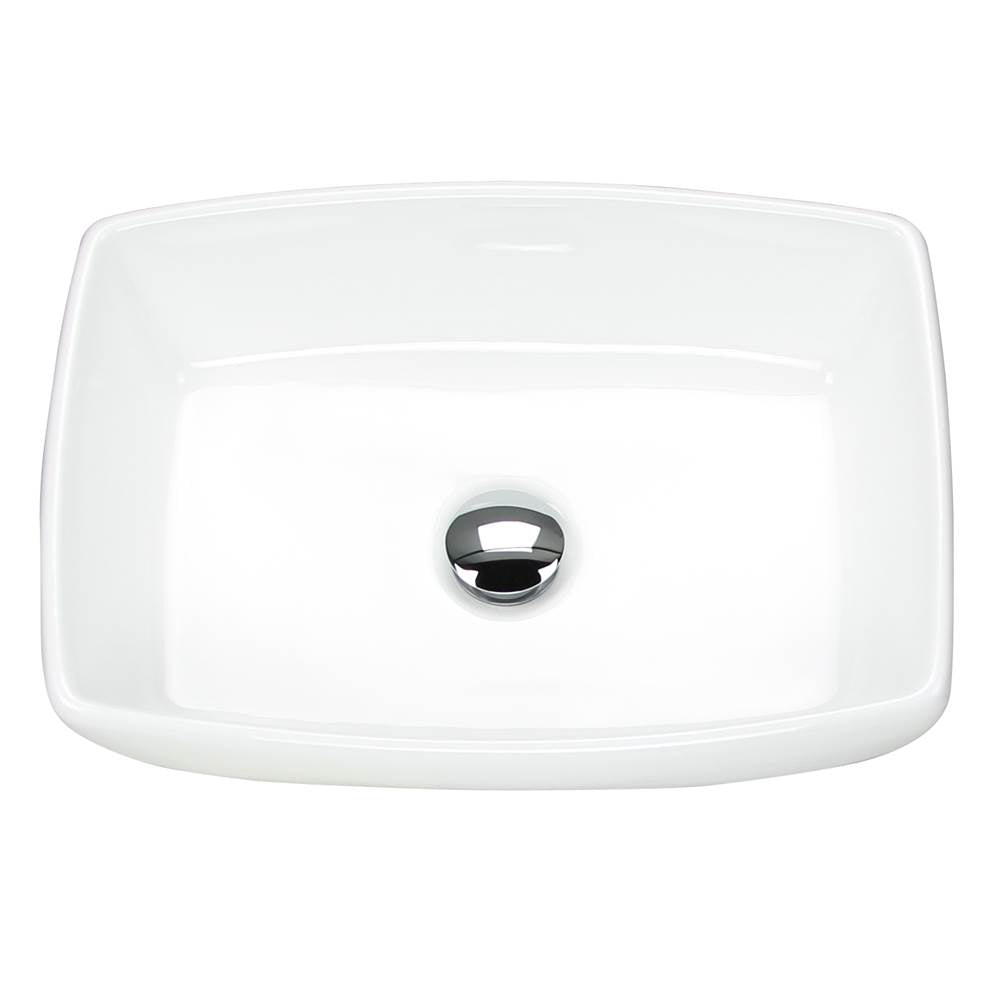 White Rectangular Vessel Sink NSV1913