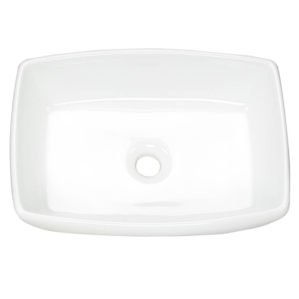 White Rectangular Vessel Sink NSV1913