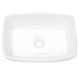 White Rectangular Vessel Sink NSV1913