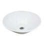 Nantucket Sinks - Round Low-Profile Vessel Sink - Porcelain Enamel Glaze White