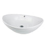 Nantucket Sinks - Oblong White Vessel Sink - Porcelain Enamel Glaze White