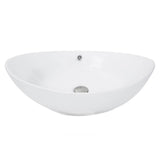 Oblong White Vessel Sink