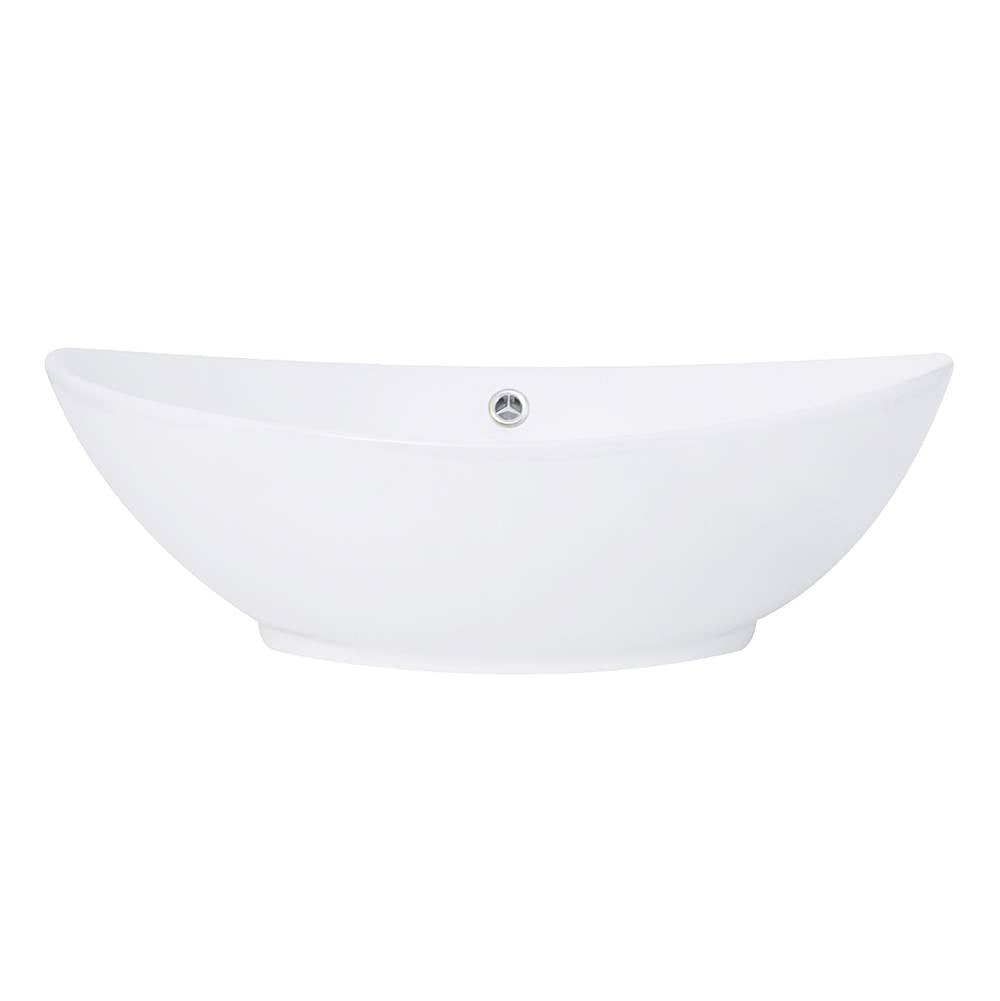 Oblong White Vessel Sink