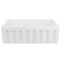 Nantucket Sinks - Orleans Collection Italian Fireclay 30-inch Fireclay Farmhouse Sink - Porcelain Enamel Glaze White